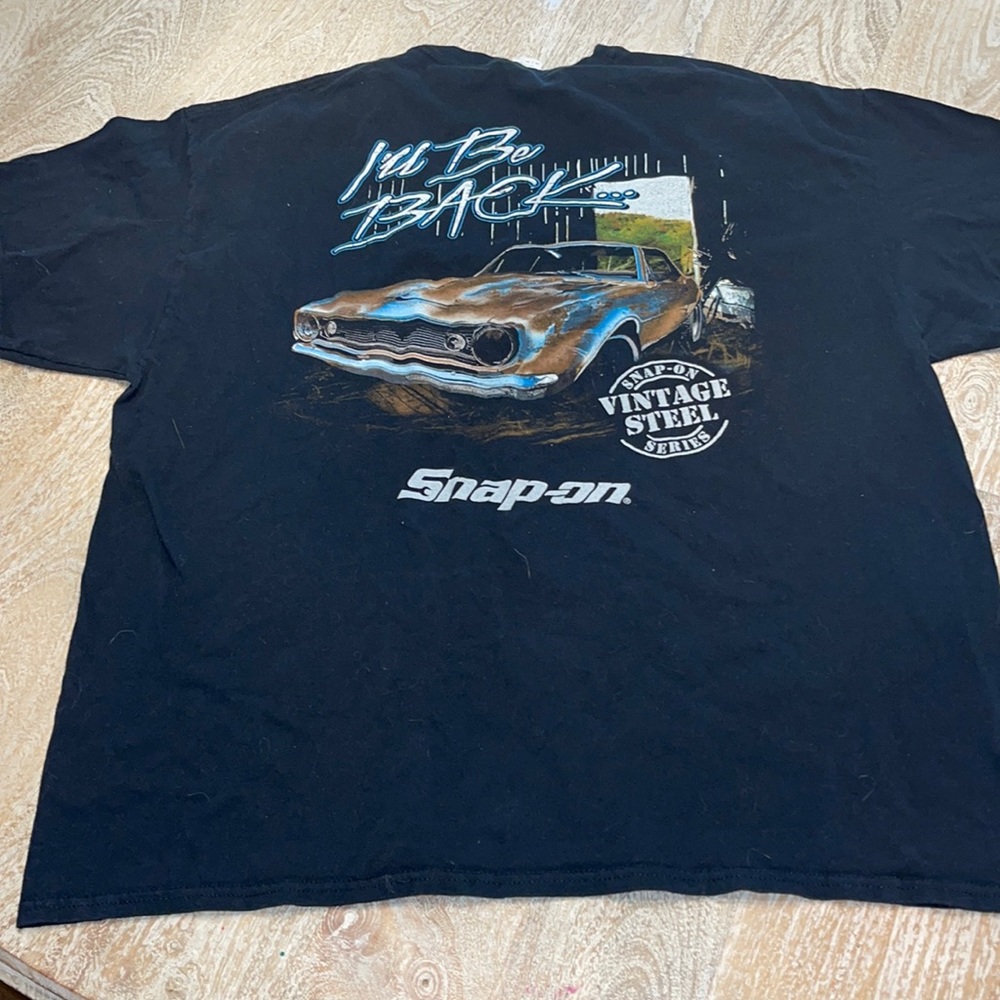 NOS Vintage L Large Single Stitch T-Shirt Snap-On Racing "Racing's Best" NASCAR